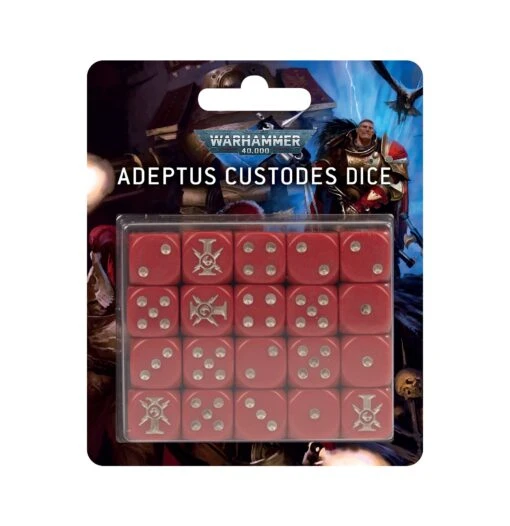 Warhammer 40K: Adeptus Custodes - Dice Set -game Shop 01 16