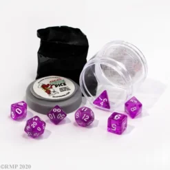 Pizza Dungeon Lucky Dice: Clear Purple