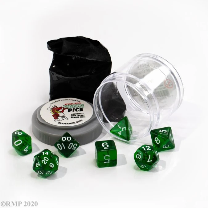 Pizza Dungeon Lucky Dice: Clear Green 3 Pizza Dungeon Lucky Dice: Clear Green