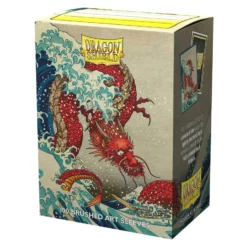 Dragon Shield Sleeves: Art: Brushed - The Great Wave (100)