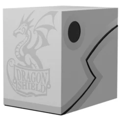 Dragon Shield Deckbox: Double Shell - Ashen White/Black