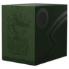Dragon Shield Deckbox: Double Shell - Forest Green/Black 2 Dragon Shield Deckbox: Double Shell - Forest Green/Black -game Shop ATM30651