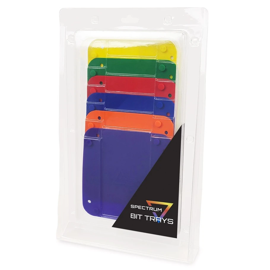 Spectrum Bit Trays: Assorted Colors 3 Spectrum Bit Trays: Assorted Colors