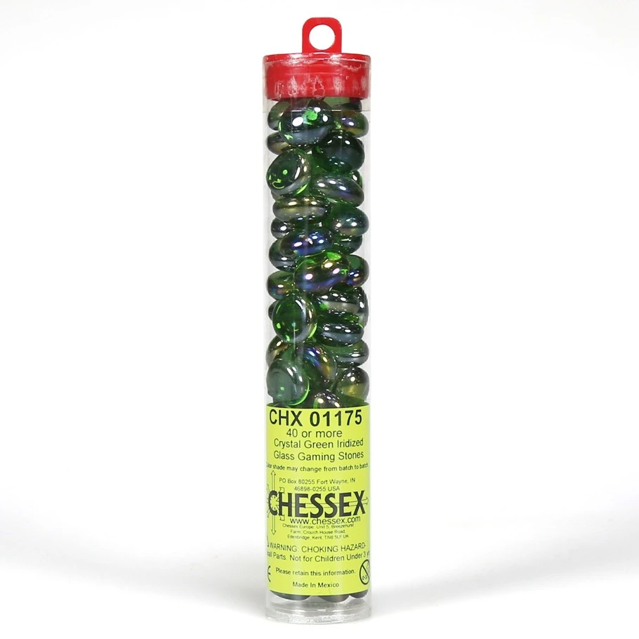 Gaming Stones: Crystal Iridized Green 3 Gaming Stones: Crystal Iridized Green