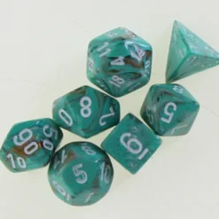 Chessex: Mini Dice Marble Oxi Copper White