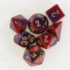 Chessex: Mini Dice Purple-Red With Gold -game Shop CHX20626