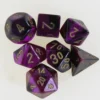 Chessex: Mini Dice Gemini Black-Purple With Gold -game Shop CHX20640