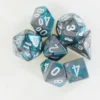 Chessex: Mini Dice Gemini Steel-Teal With White -game Shop CHX20656