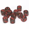 Translucent: 16mm D6 Smoke/Red (12)