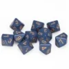 Opaque Poly D10 Dusty Blue/Copper (10) 2 Opaque Poly D10 Dusty Blue/Copper (10) -game Shop CHX25226