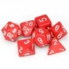 Opaque: Poly Set Red With White (7)