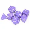 Opaque: Poly Set Purple With White (7) -game Shop CHX25407