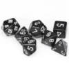 Opaque: Poly Set Black With White (7) -game Shop CHX25408