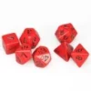 Opaque: Poly Set Red With Black (7) -game Shop CHX25414