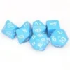 Opaque: Poly Set Lt Blue With White (7) -game Shop CHX25416