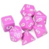 Opaque: Poly Set Lt Purple With White (7) -game Shop CHX25427
