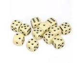 Opaque: 16mm D6 Ivory With Black (12)