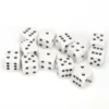 Opaque: 16mm D6 White With Black (12) -game Shop CHX25601
