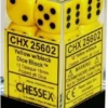 Opaque: 16mm D6 Yellow With Black (12) -game Shop CHX25602