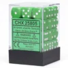Opaque: 12mm D6 Green With White (36) -game Shop CHX25805