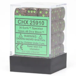 Earth 12mm D6 Dice Block (36)