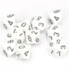 Opaque Poly D10 White/Black (10) -game Shop CHX26201