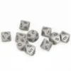Opaque Poly D10 Grey/Black (10) -game Shop CHX26210