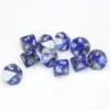 Gemini Poly D10 Blue Silver/White (10) -game Shop CHX26223