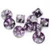 Gemini 2 Poly D10 Purple Steel With White (10) -game Shop CHX26232