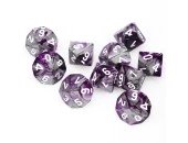 Gemini 2 Poly D10 Purple Steel With White (10)
