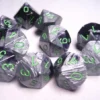 Gemini D10 Black-Grey W/ Green (10) -game Shop CHX26245