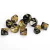 Gemini Poly D10 Black Gold With Silver (10) -game Shop CHX26251