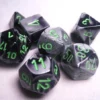 Gemini Poly -7 Black-Grey W/ Green (7) -game Shop CHX26445