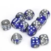 Gemini 16mm D6 Blue Silver/White (12) -game Shop CHX26623