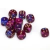Gemini 2 16mm D6 Blue Purple With Gold (12) -game Shop CHX26628