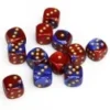 Gemini 2 16mm D6 Blue-Red With Golden (12) -game Shop CHX26629