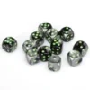 Gemini 16mm D6 Black-Grey W/ Green (12) 1 Gemini 16mm D6 Black-Grey W/ Green (12) -game Shop CHX26645