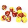 Gemini 16mm D6 Red-Yellow W/ Silver (12) -game Shop CHX26650