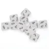Frosted Poly D10 Clear/Black (10) -game Shop CHX27201