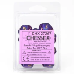 Borealis D10: Royal Purple With Gold (10)