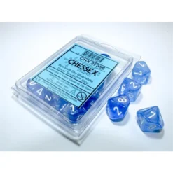 Borealis D10: Luminary Sky Blue/White Numbers (10)