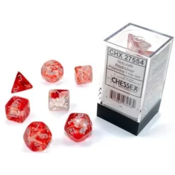 7-set Cube Luminary Nebula Red With Silver