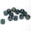 Festive 16mm D6 Green/Silver (12) -game Shop CHX27645