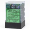 Festive 12mm D6 Green/Silver (36) -game Shop CHX27845