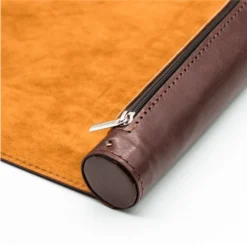 Foam Brain Games: Black Roll Up Dice Mat - Red Leatherette -game Shop FBG6000b