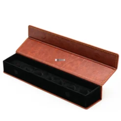 Foam Brain Games: Magnetic Dice Vault - Brown Leatherette -game Shop FBG6013e