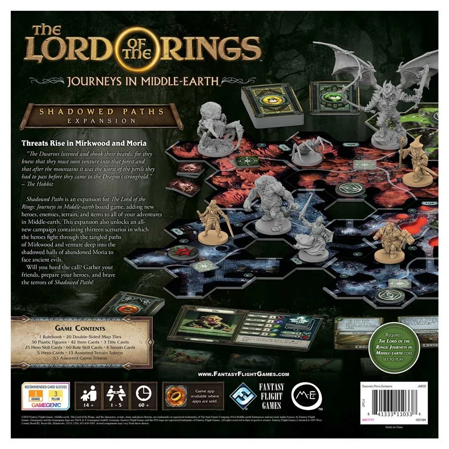 The Lord Of The Rings: Journeys In Middle-Earth - Shadowed Paths Expansion 4 The Lord Of The Rings: Journeys In Middle-Earth - Shadowed Paths Expansion - Image 2