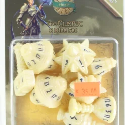 The Cleric: 8 Dice Set - Celestial Ivory