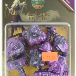The Cleric: 8 Dice Set - Vile Violet