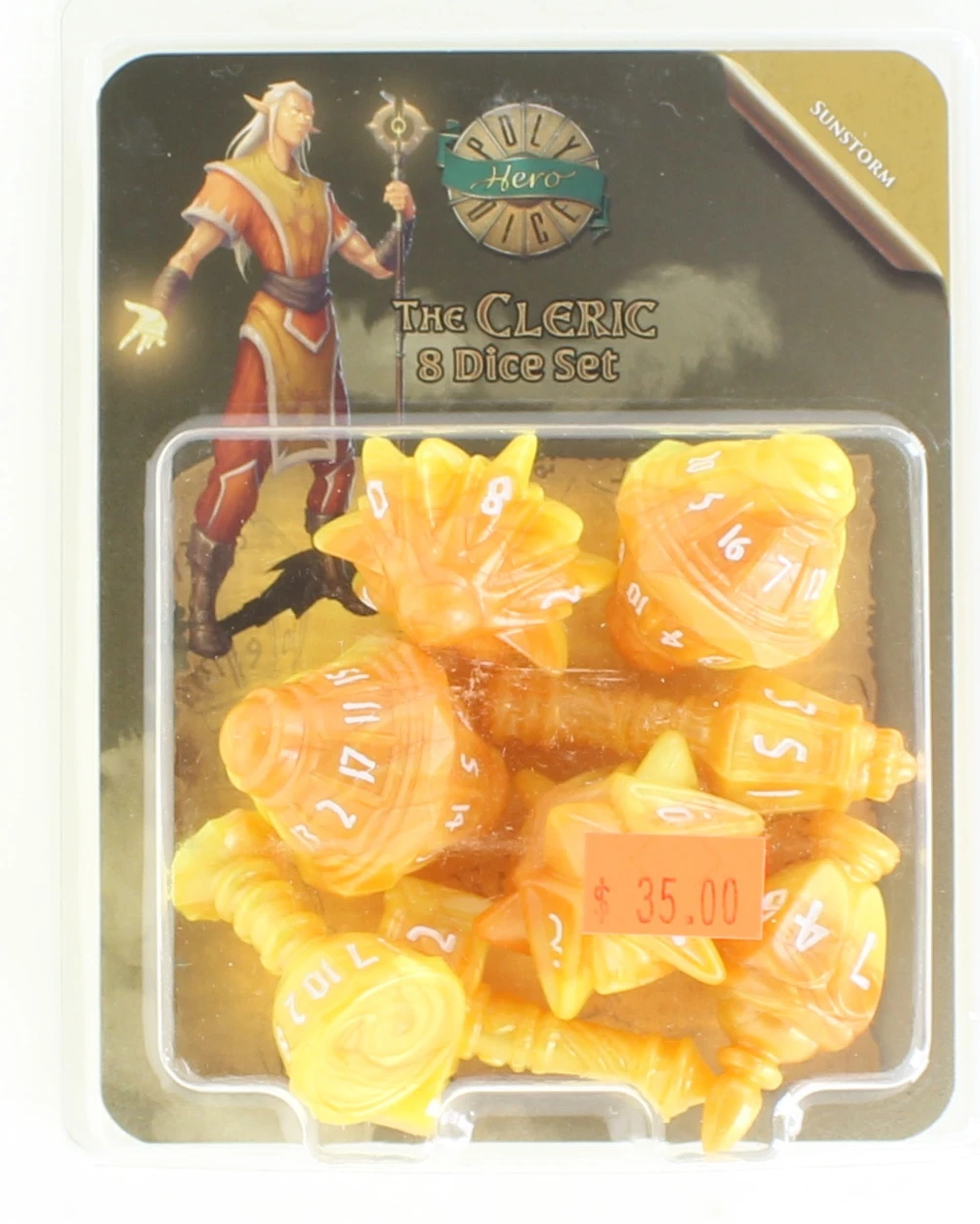 The Cleric: 8 Dice Set - Sun Storm 3 The Cleric: 8 Dice Set - Sun Storm
